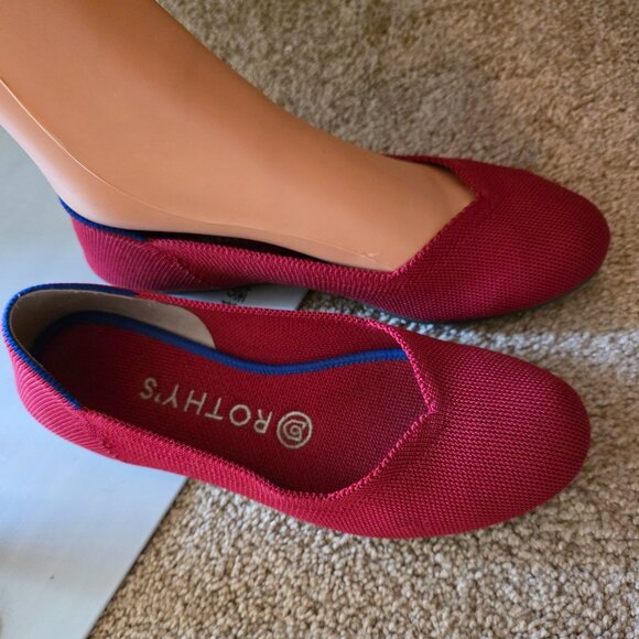 Rothy's Women's Red Ballet Flats, Size 6.5 - Picture 2 of 6